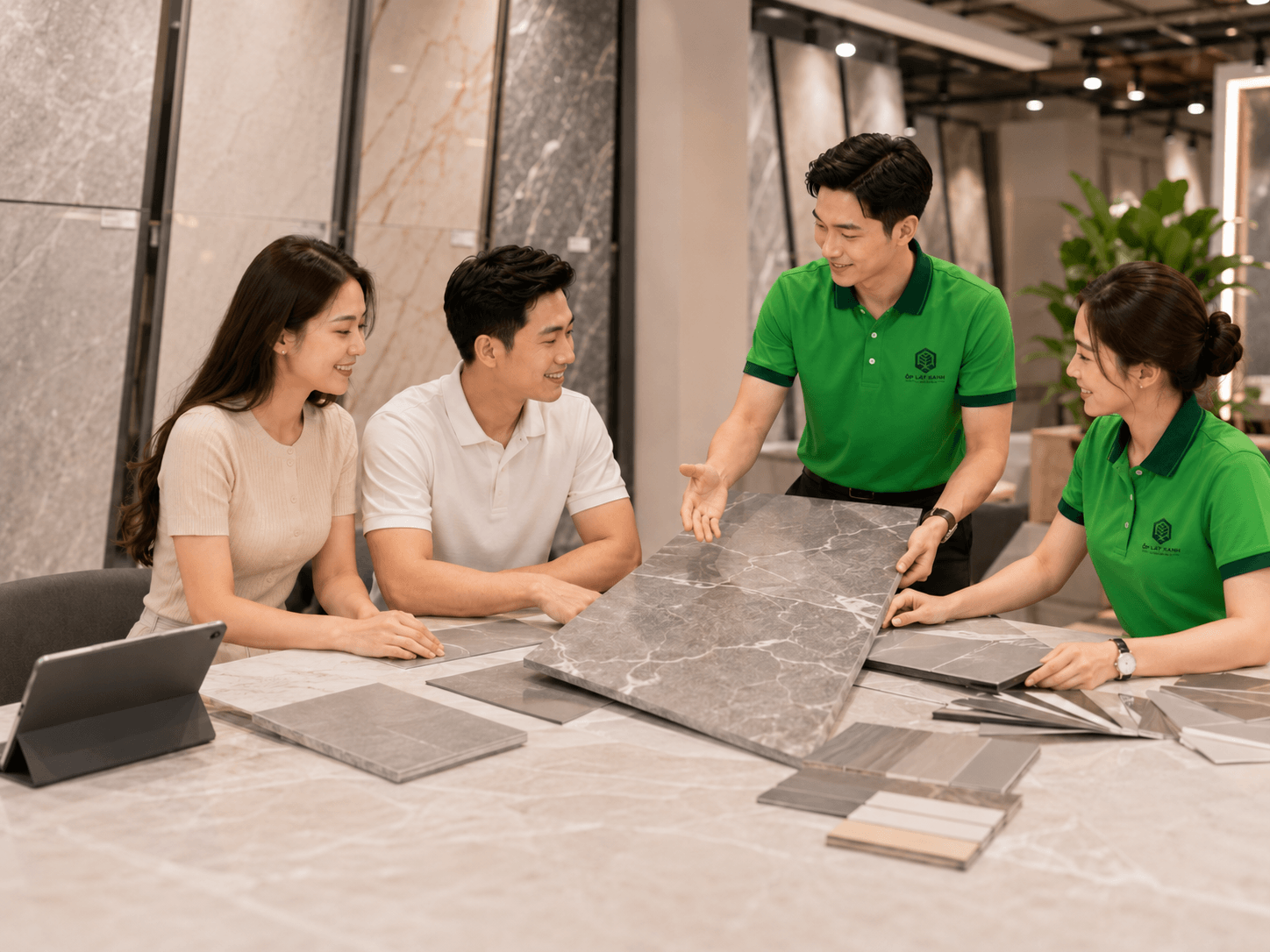 Chuyên thi công đá nung kết tấm lớn (Big Slab)