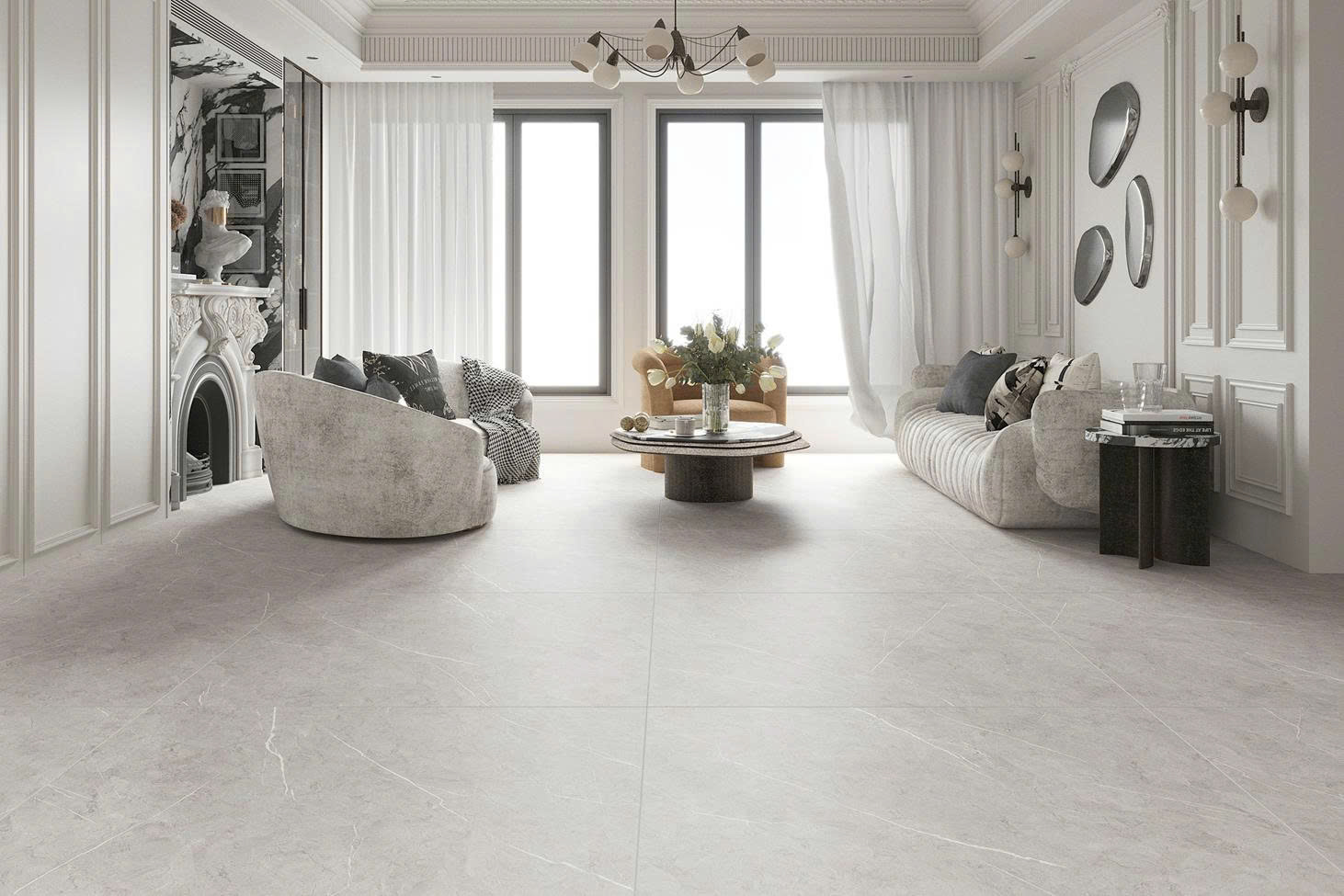 Pietra 2.0 Silver · 1200 x 1200 mm · Mờ Mịn
