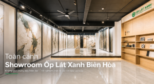 Toàn cảnh Showroom Ốp Lát Xanh Biên Hòa: Không gian trưng bày – Trải nghiệm vật liệu cao cấp hiện đại